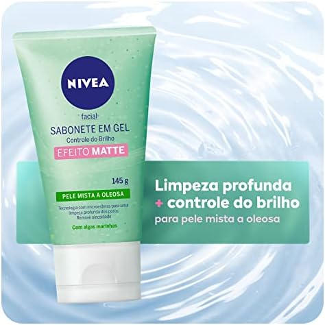 Análise do NIVEA Sabonete⁣ Facial em Gel - Controle do Brilho: ‍Remoção suave de impurezas para pele mista e oleosa