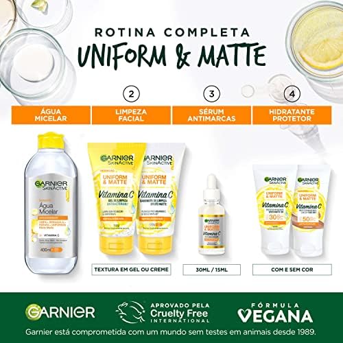 Revisão do Produto:‌ Sabonete Facial Garnier Uniform & Matte Vitamina C!
