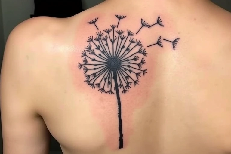 Tatuagem Dente-de-leão: Simbolismo Profundo! 2 Imagem destacada
